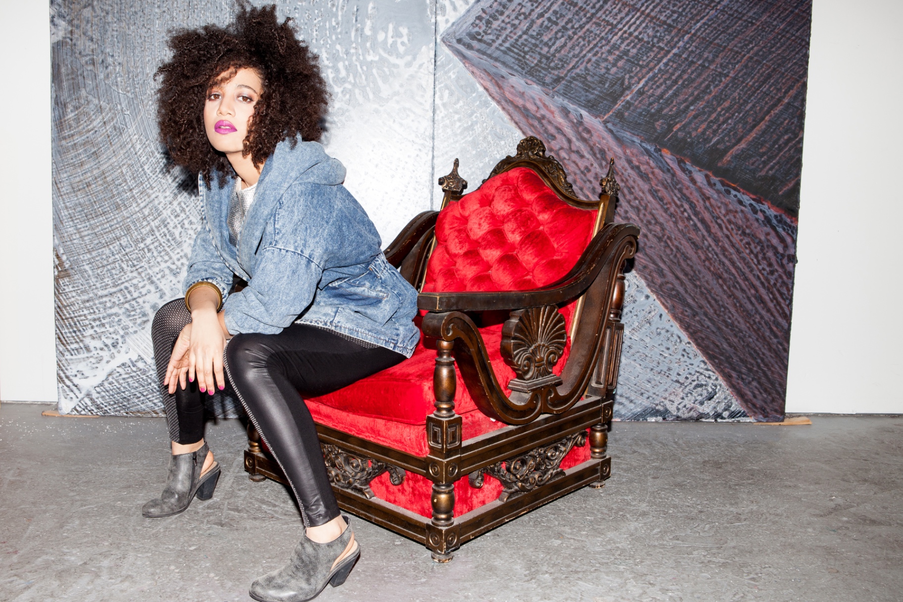 Arlene Gould in a denim jacket — Photo by Michelle Claire Gevint